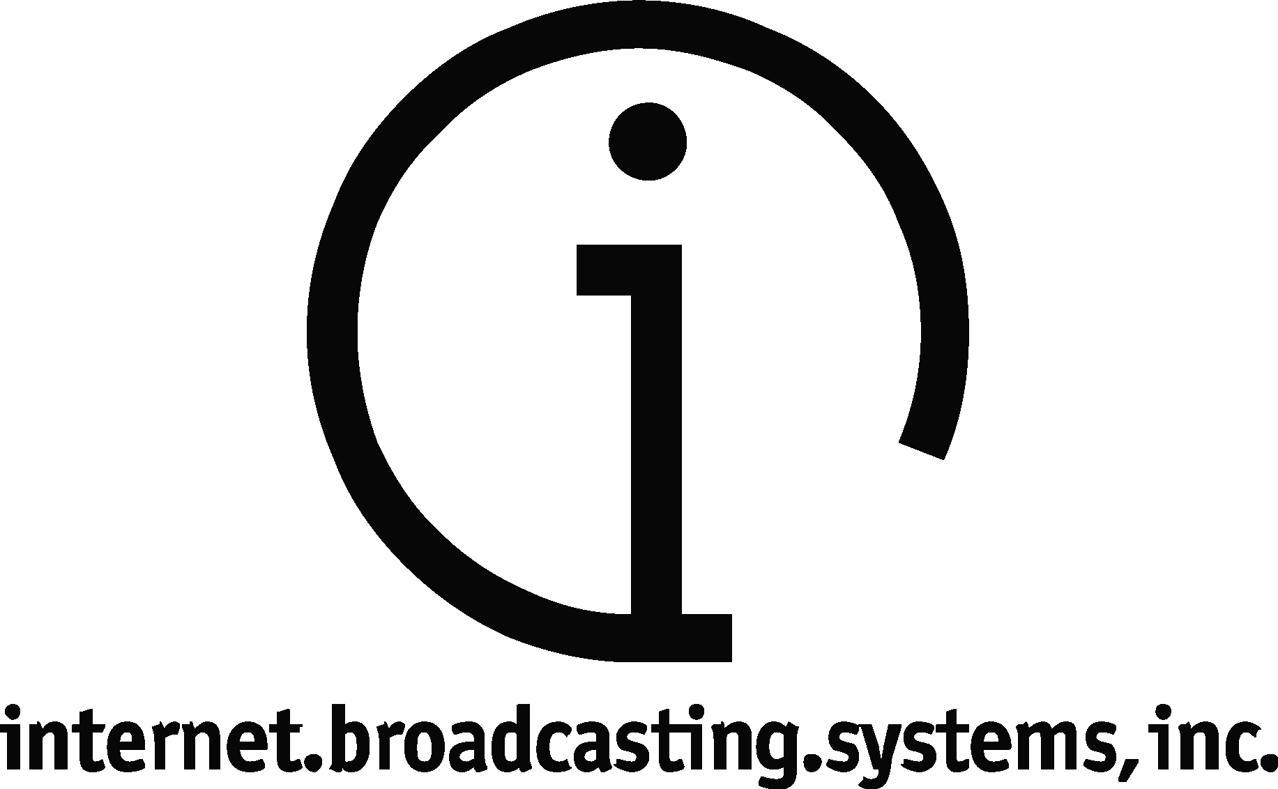 Internet Broadcasting Systems Black Logo Vector Logo